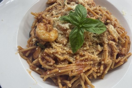 Kagylós-rákos spagetti