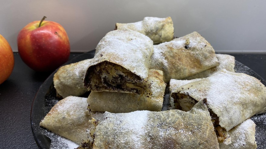 Almás mákos rétes