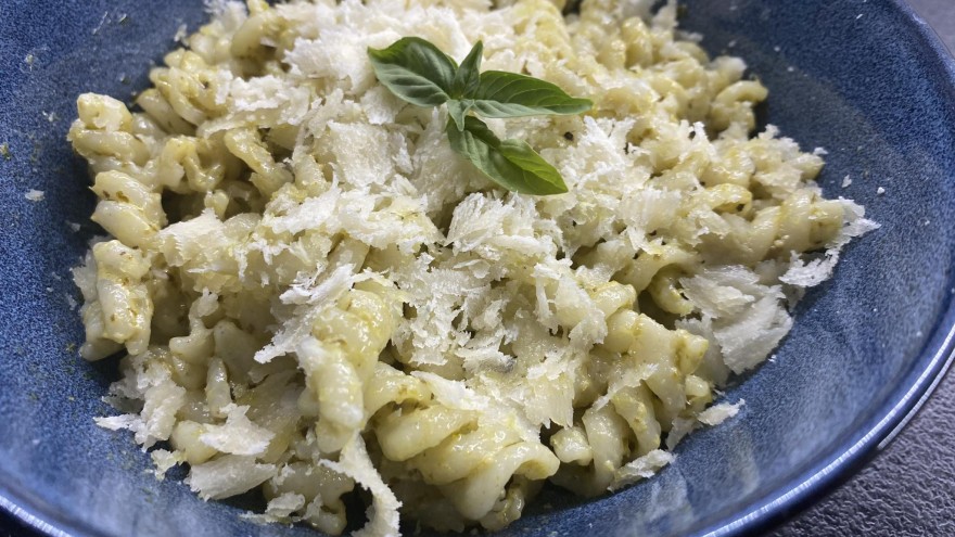 Szarvasgombás pesztos tészta