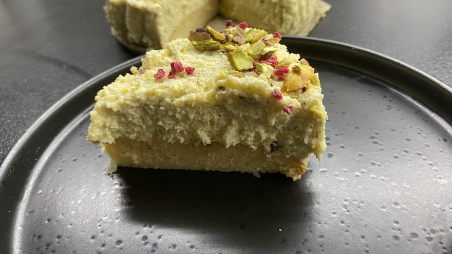 Fehércsokis pisztácia torta