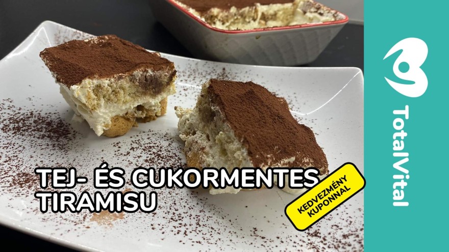 Tej és cukormentes tiramisu