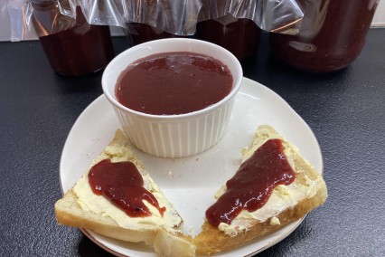 Csokis szilvás-körtelekvár