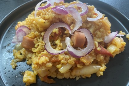 Szarvasgombás bulgur