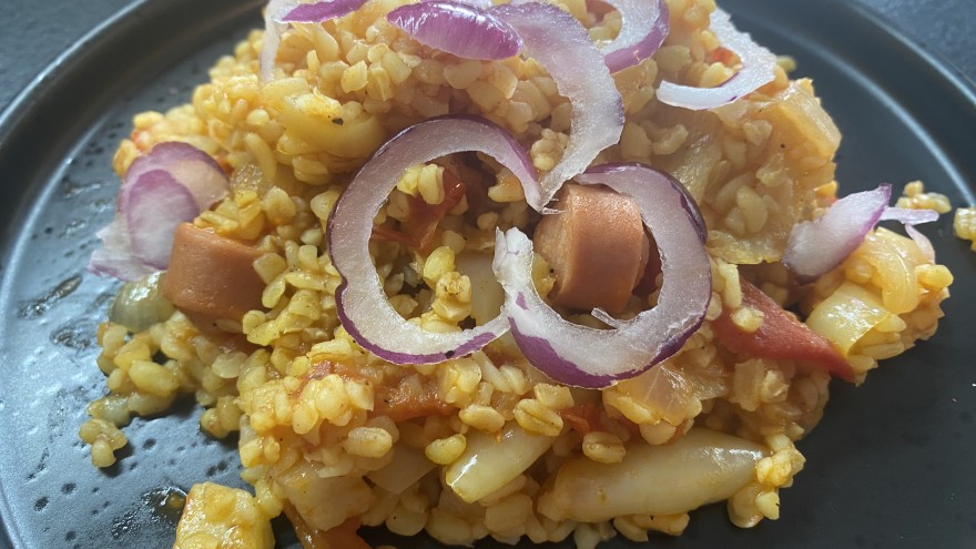 Szarvasgombás bulgur