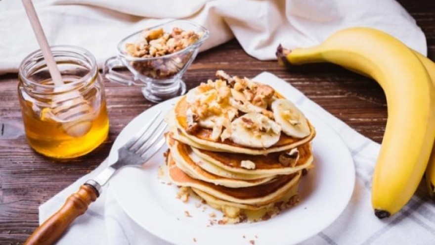 Banános zabpalacsinta