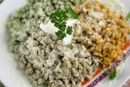 Zöldséges nokedli parmezánnal!