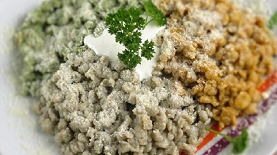 Zöldséges nokedli parmezánnal!