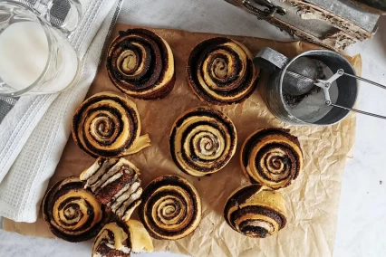 Glutén-, tej- és élesztőmentes kakaós csiga