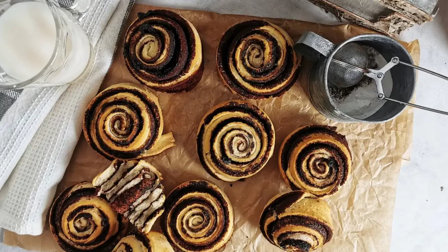 Glutén-, tej- és élesztőmentes kakaós csiga