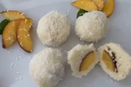 Barackos kókusz golyó