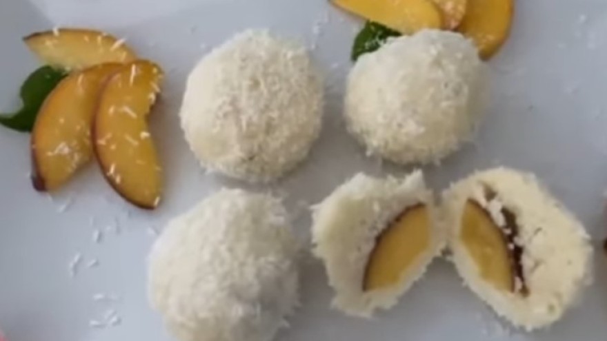 Barackos kókusz golyó