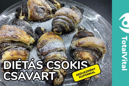 Diétás kakaós csavart