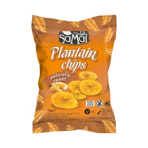 SAMAI PLANTAIN (FŐZŐBANÁN) CHIPS NATÚR ÉDES 75 g