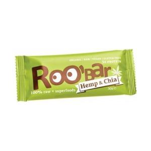 Roobar 100% raw bio gyümölcsszelet kender prozein-chia mag 30 g