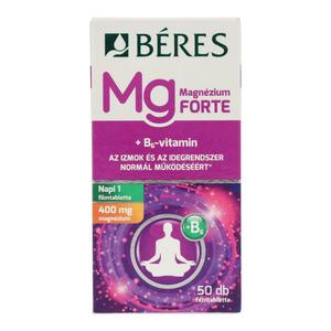 Béres magnézium 400mg+B6 -vitamin forte tabletta 50 db