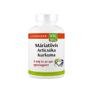 INTERHERB XXL MÁRIATÖVIS-ARTICSÓKA+ KURKUMA TABLETTA 90 db