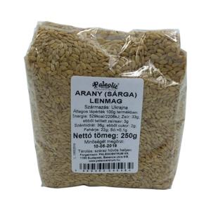Paleolit Arany ( Sárga ) Lenmag 250 g