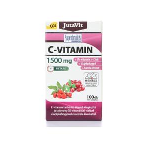 Jutavit C- Vitamin 1500 Mg Retard + Csipkebogyó + Acerola Kivonat + D3 + Cink 100 db